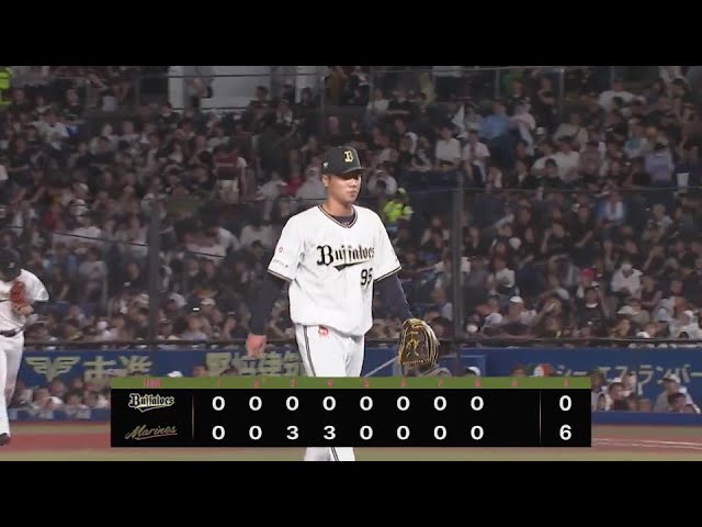 【8回裏】堂々たるピッチング!! バファローズ・才木海翔 三振を奪うなどこの回無失点の好投!!  2024年7月13日 千葉ロッテマリーンズ 対 オリックス・バファローズ