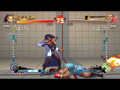 Guille N Roll's USF4 Matches: Vs Balrog (SorryManager66)
