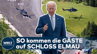 G7-Gipfel: Biden landet mit der Air Force One - Per Hubschrauber geht es Richtung Schloss Elmau