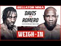 Weigh Ins | Bellator 266: Davis vs. Romero