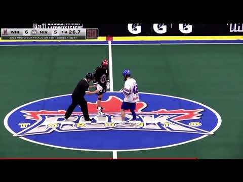 Minto Cup - Championship Game.  Up 1 with 30 seconds left.  Face off for the win.