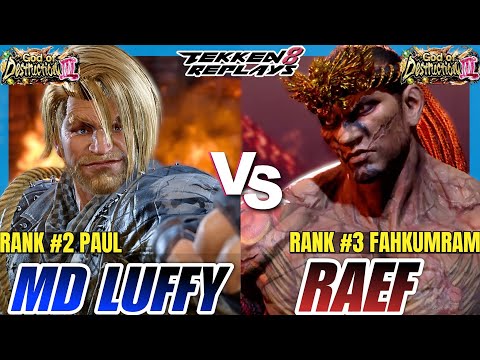 Tekken 8 - MD Luffy 19 (Paul) vs Raef (Fahkumram) - Epic Ranked Match