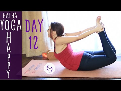 30 Minute Hatha Yoga Happiness: SMILE! Day 12 | Fightmaster Yoga Videos thumbnail