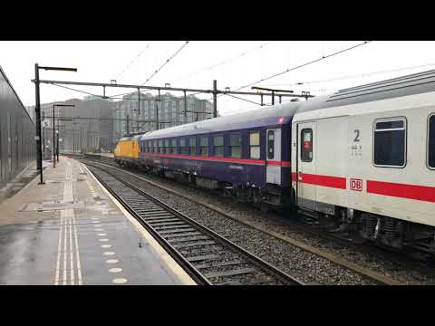 NSI Vectron 193 759 'NS FLOW' + Nightjet 402 | Amsterdam CS - 4K