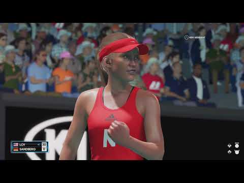 Nebraska Husker Tennis Video Game Lucy Loy vs Vivien Sandberg