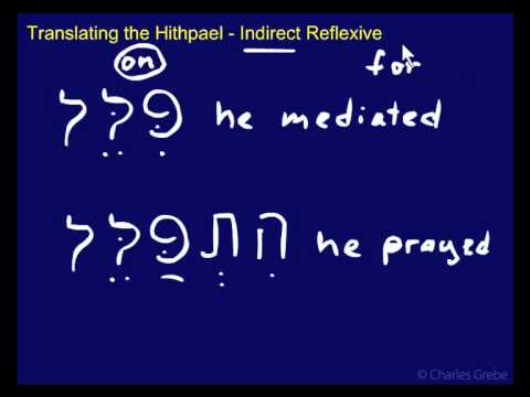 29.04   Translating the Hithpael – Reflexive