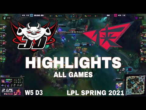 Highlight JDG vs RW (All Game) LPL Mùa Xuân 2021 | LPL Spring 2021 | JD Gaming vs Rogue Warriors