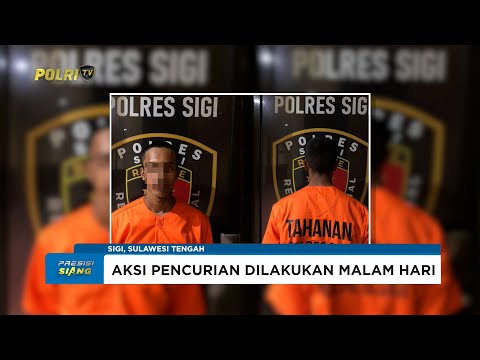 POLRES SIGI BEKUK PENCURI BERCADAR YANG GASAK RP 177 JUTA DARI 6 LOKASI