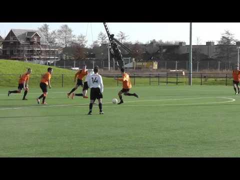 16 jan 2016 VV De Meern A2 - JSV Nieuwegein A2 com 6-1 Goede redding Max