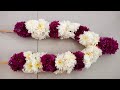 Samanthi Poo Malai Design 2 How To String Sevanthi Poo Malai