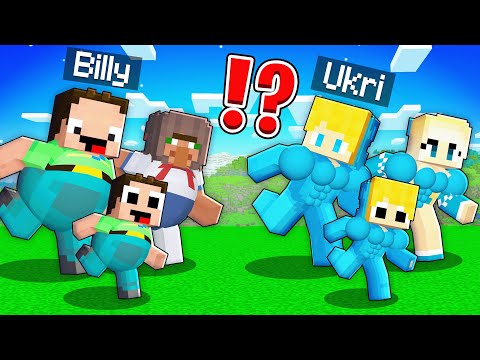 STARKE FAMILIE Ukri vs FETTE FAMILIE Billy in Minecraft!