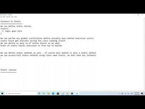 Vcodeacademy Instance Vs Static Block And Methods In Java