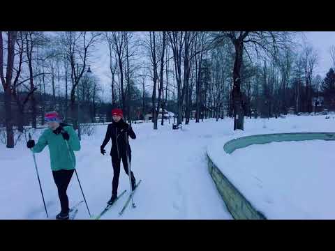 Rabka-Zdrój | Zimowy spacer przez Park Zdrojowy [4k]