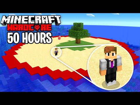 I Survived 50 HOURS on an ISLAND in a CIRCLE in Minecraft Hardcore…