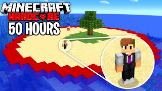 I Survived 50 HOURS in a CIRCLE in Minecraft Hardcore…