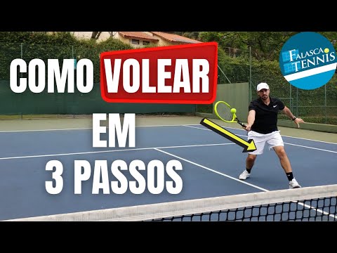 Como fazer um VOLEIO no tênis em 3 PASSOS    |    Falasca Tennis