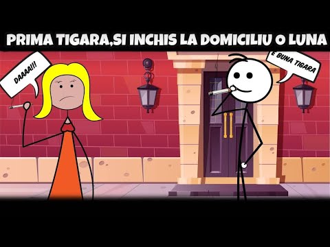 Prima tigara,si inchis la domiciliu o luna #stickman #animation #povesti #animatie
