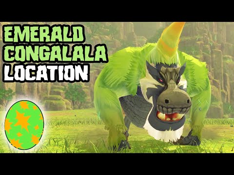 EMERALD CONGALALA LOCATION TERGA VOLCANO BASE HUNG OUT TO DRY SIDEQUEST - MONSTER HUNTER STORIES 2