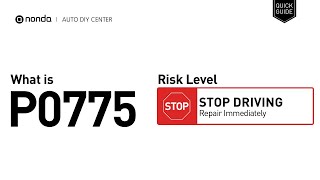 Meaning of OBD p0775