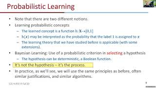 Lecture #9a: Generative Models; Naive Bayes on 11/23/2020 Mon