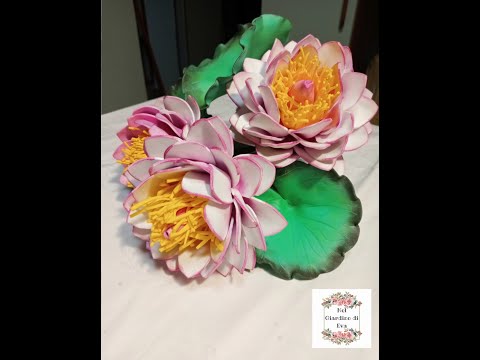 🪷Fiore di loto in gomma eva facile senza fustelle #diy #fommy
