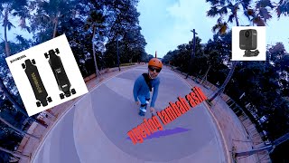 gw ngevlog tambah seru dengan Go Pro 360 Max dan skatebord koohwheel