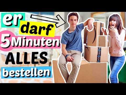 mein BRUDER darf 5 Minuten ALLES kaufen was er will 💰| ViktoriaSarina