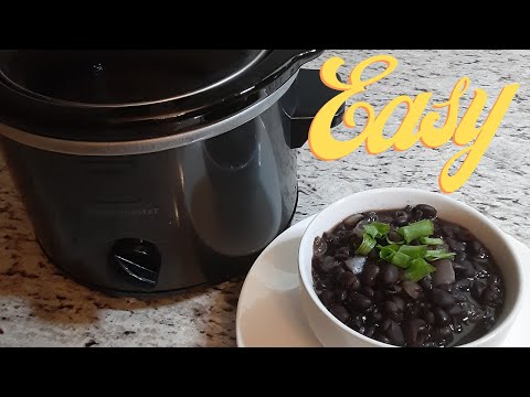 HOW TO COOK BLACK BEANS (in a slow cooker)