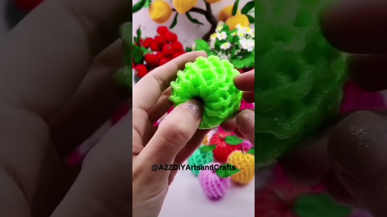 DIY Fruit Craft Using Net Wrapper | Easy and Fun Fruit Decoration Ideas