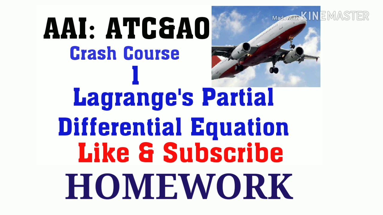 HOMEWORK PICTURE of Lagrange s Partial Differential Equation-1
