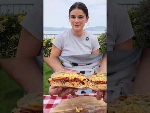 La RECETA del bocata de pimientos del piquillo caramelizados y huevo #shorts