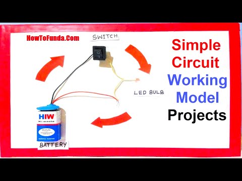 simple circuit working model school project for science exhibition DIY howtofunda