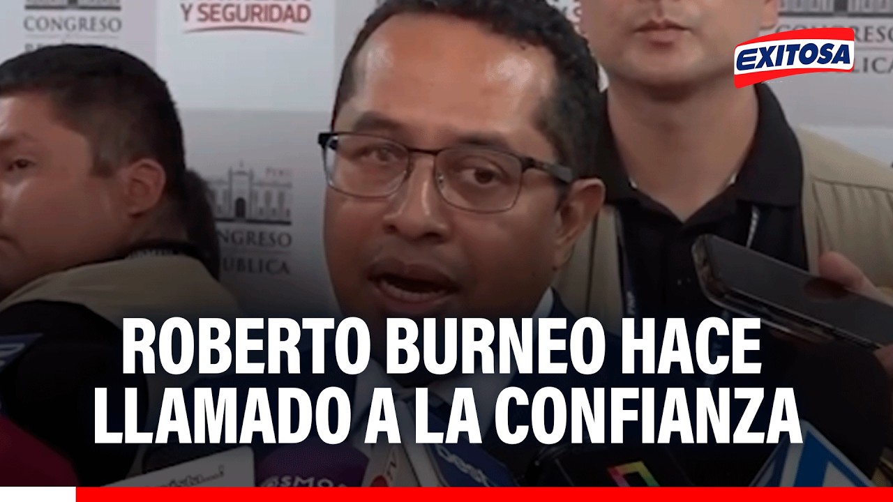 🔴🔵 Burneo tras salir de la Comisión de Fiscalización: “Queremos hacer el llamado de confianza””