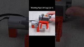 Shredding paper with Lego (ver 1) #shorts
