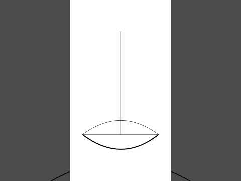 #shorts Cum să desenezi un con circular drept (pas cu pas)