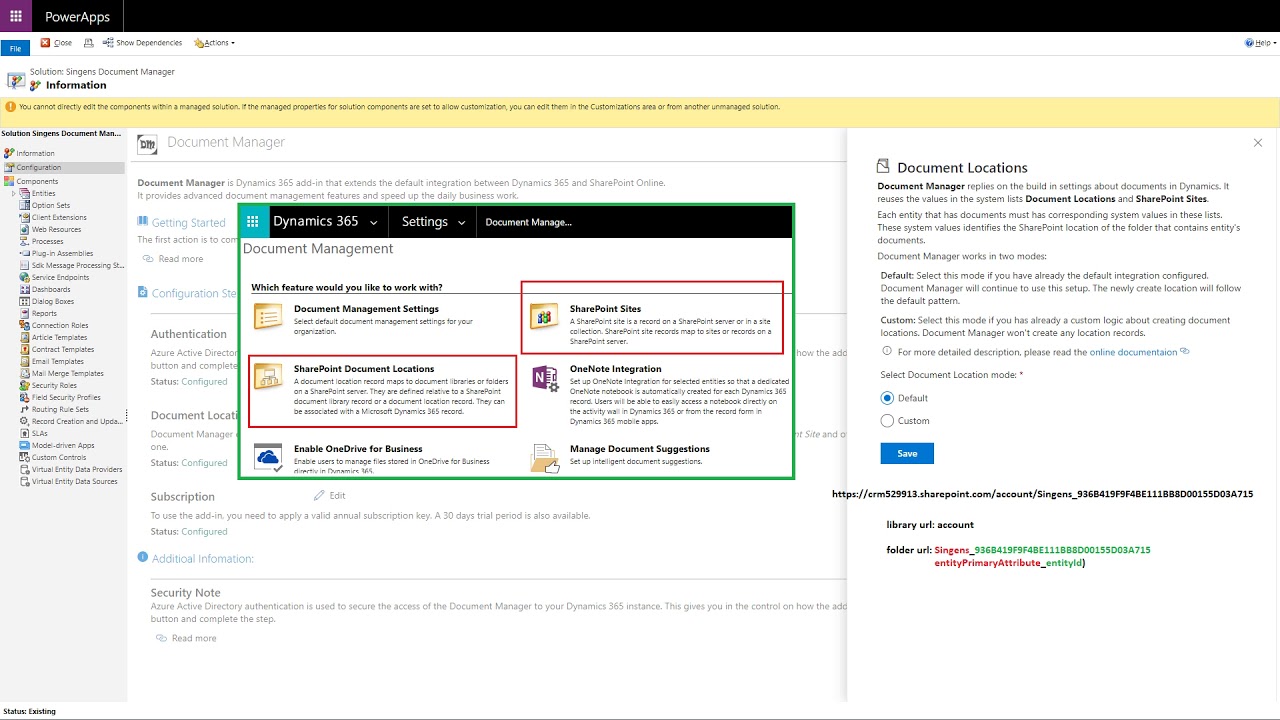 Document Manager for Dynamics 365 Overview