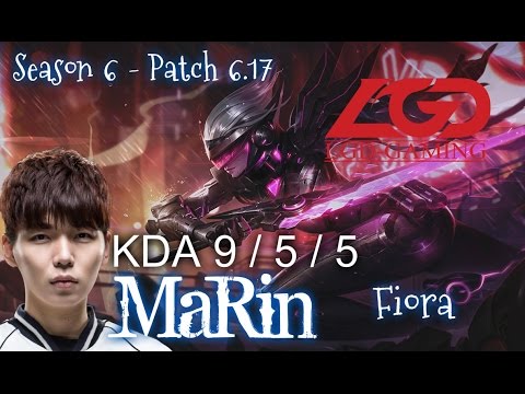 LGD MaRin FIORA vs RUMBLE Top - Patch 6.17 KR Ranked | League of Legends