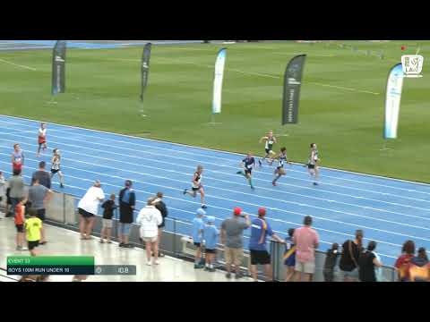 Boys Under 10 100m H4 - 2020 State Combined Events Championships // LAVicTV