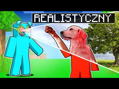Mam REALISTYCZNY WZROK w Minecraft 👁️👁️