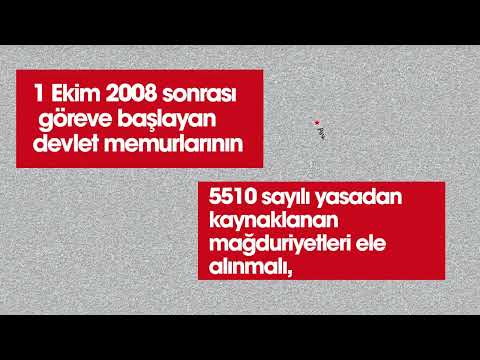 EKİM 2008 SONRASI GÖREVE BAŞLAYAN MEMURLARIN MAĞDURİYETİ GİDERİLMELİDİR