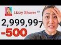 LIVE STREAM GONE WRONG!! LIZZY SHARER 3 MILLION SUBSCRIBER SPECIAL