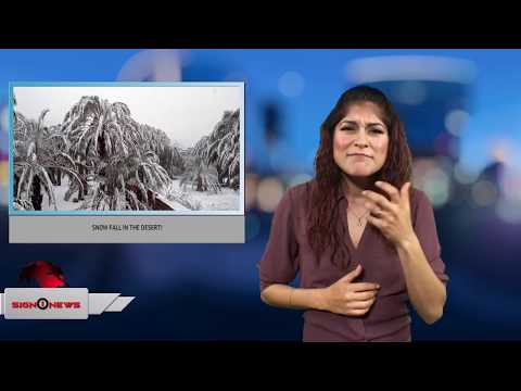 Snow fall in the desert! (ASL 1.30.18)