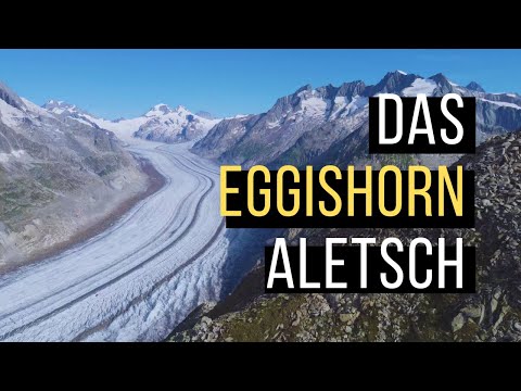 Aufstieg aufs Eggishorn Wanderung am Aletschgletscher 4k - 2024