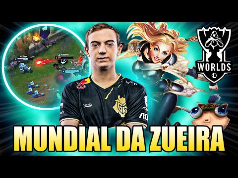 CAPS descobre MECANICA SECRETA e LUX SUPORTE CARREGANDO - MUNDIAL DA ZUEIRA | Worlds 2023