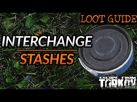 All Hidden Stashes on Interchange (18) | Grouped into Routes with Minimap - Escape from Tarkov