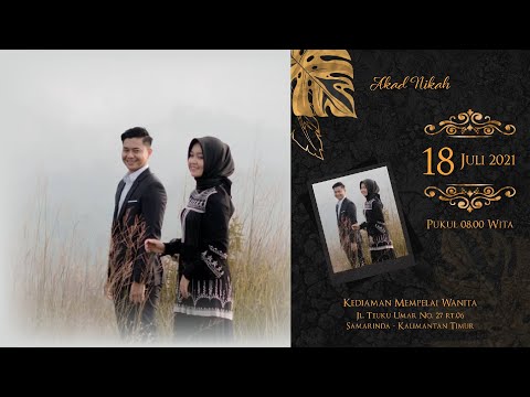 Undangan Pernikahan Digital | Video Undangan Pernikahan Digital HL2-004 Black