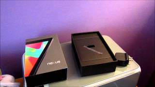 Unboxing And First Start Up Of The Google Nexus 7 16GB