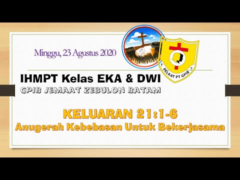 IHMPT Kelas EKA & DWI GPIB Zebulon - Minggu, 23 Agustus 2020