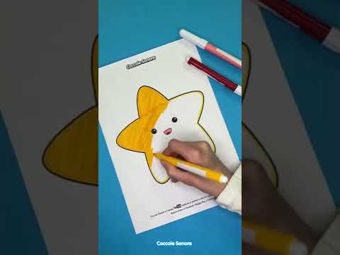 Ascolta & Colora - Stella Stellina - Coccole Sonore #shorts