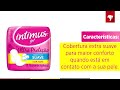 Absorvente Intimus Gel Tripla Proteção Cobertura Suave Com Abas Com 08 Unidades